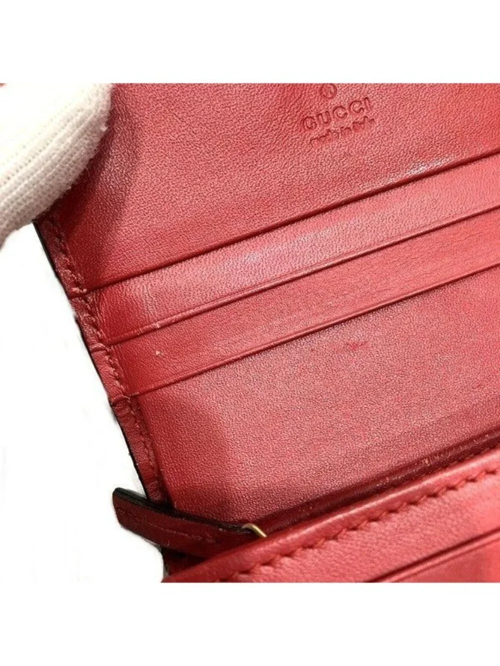 Gucci GG Supreme Cherry Mini Wallet Bifold - Picture 7 of 9